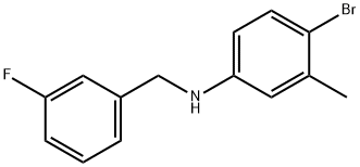 4-BroMo-N-(3-플루오로벤질)-3-메틸아닐린 구조식 이미지