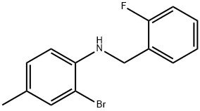 2-BroMo-N-(2-플루오로벤질)-4-메틸아닐린 구조식 이미지