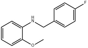 N-(4-플루오로벤질)-2-메톡시아닐린 구조식 이미지
