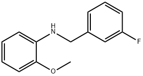 N-(3-플루오로벤질)-2-메톡시아닐린 구조식 이미지