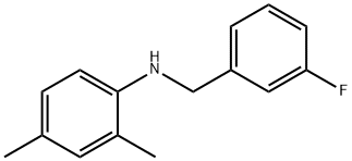 N-(3-플루오로벤질)-2,4-디메틸아닐린 구조식 이미지