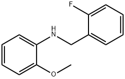 N-(2-플루오로벤질)-2-메톡시아닐린 구조식 이미지