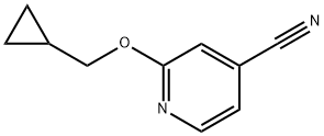 2-(Cyclopropylmethoxy)isonicotinonitrile 구조식 이미지