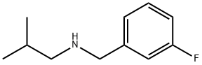 3-플루오로-N-이소부틸벤질라민 구조식 이미지