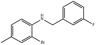 2-BroMo-N-(3-플루오로벤질)-4-메틸아닐린 구조식 이미지