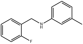 N-(2-플루오로벤질)-3-메틸아닐린 구조식 이미지