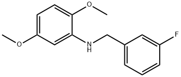 2,5-디메톡시-N-(3-플루오로벤질)아닐린 구조식 이미지