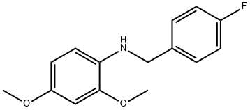 2,4-디메톡시-N-(4-플루오로벤질)아닐린 구조식 이미지