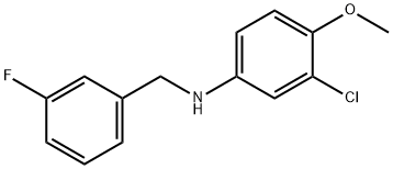 3-클로로-N-(3-플루오로벤질)-4-메톡시아닐린 구조식 이미지