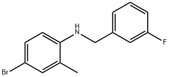 4-BroMo-N-(3-플루오로벤질)-2-메틸아닐린 구조식 이미지