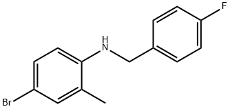 4-BroMo-N-(4-플루오로벤질)-2-메틸아닐린 구조식 이미지