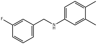 3,4-디메틸-N-(3-플루오로벤질)아닐린 구조식 이미지