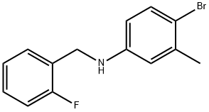 4-BroMo-N-(2-플루오로벤질)-3-메틸아닐린 구조식 이미지