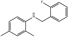 N-(2-플루오로벤질)-2,4-디메틸아닐린 구조식 이미지