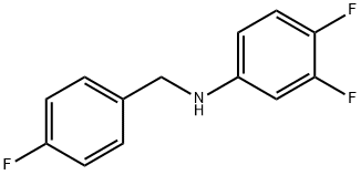 3,4-Difluoro-N-(4-fluorobenzyl)aniline, 97% Structure