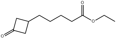 에틸5-(3-옥소사이클로부틸)펜타노에이트 구조식 이미지