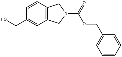 Benzyl 1,3-dihydro-5-(hydroxymethyl)-2H-isoindole-2-carboxylate, 2-[(Benzyloxy)carbonyl]-5-(hydroxymethyl)isoindoline Structure