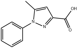 5-METHYL-1-PHENYLPYRAZOLE-3-CARBOXYLIC ACID Structure