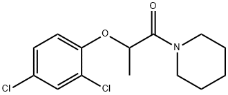 2-(2,4-Dichlorophenoxy)-1-(1-piperidyl)-1-propanone 구조식 이미지