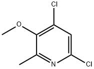 4,6-dichloro-3-methoxy-2-methyl-pyridine 구조식 이미지