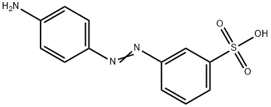 m-[(p-Aminophenyl)azo]benzenesulphonic acid 구조식 이미지