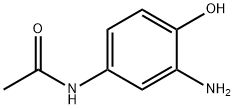 N-(3-amino-4-hydroxyphenyl)acetamide  구조식 이미지