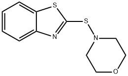 N-옥시디에틸렌-2-벤조티아조릴 설펜아미드 구조식 이미지