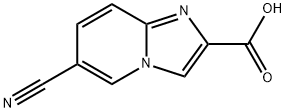 IMidazo[1,2-a]pyridine-2-carboxylic acid, 6-cyano- Structure