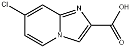 이미다조[1,2-a]피리딘-2-카르복실산,7-클로로- 구조식 이미지
