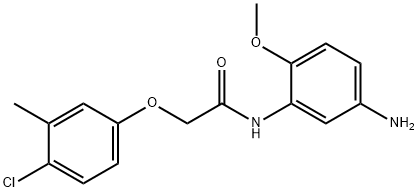 N-(5-Amino-2-methoxyphenyl)-2-(4-chloro-3-methylphenoxy)acetamide Structure