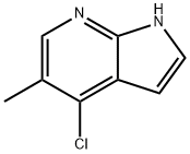 4-CHLORO-5-METHYL-1H-PYRROLO[2,3-B]PYRIDINE Structure