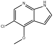 5-CHLORO-4-METHOXY-1H-PYRROLO[2,3-B]PYRIDINE Structure