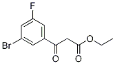 Ethyl  (3-bromo-5-fluorobenzoyl)acetate Structure