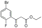 Ethyl  (5-bromo-2-fluorobenzoyl)acetate Structure