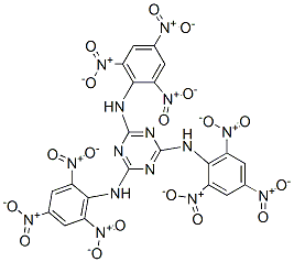 N,N',N"-트리스(2,4,6-트리니트로페닐)-1,3,5-트리아진-2,4,6-트리아민 구조식 이미지