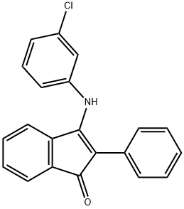 3-(3-chloroanilino)-2-phenyl-1H-inden-1-one Structure