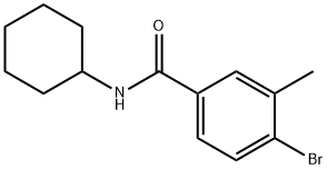 N-Cyclohexyl-4-broMo-3-MethylbenzaMide 구조식 이미지