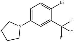 1-(4-BroMo-3-(trifluoroMethyl)phenyl)pyrrolidine 구조식 이미지