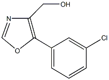 (5-(3-Chlorophenyl)oxazol-4-yl)Methanol 구조식 이미지