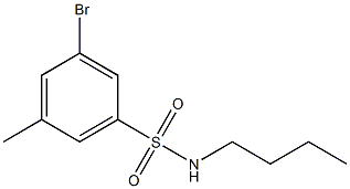 3-BroMo-N-butyl-5-MethylbenzenesulfonaMide 구조식 이미지