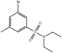 3-Bromo-N,N-diethyl-5-methylbenzenesulfonamide 구조식 이미지