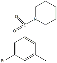 1-((3-BroMo-5-Methylphenyl)sulfonyl)piperidine 구조식 이미지