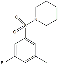 1-(3-Bromo-5-methylphenylsulfonyl)piperidine 구조식 이미지