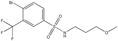 N-(3-Methoxypropyl)4-broMo-3-trifluoroMethylbenzenesulfonaMide Structure