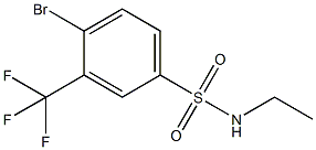 N-Ethyl4-broMo-3-trifluoroMethylbenzenesulfonaMide 구조식 이미지
