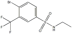 4-BroMo-N-ethyl-3-(trifluoroMethyl)benzenesulfonaMide Structure