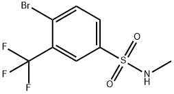N-Methyl4-broMo-3-trifluoroMethylbenzenesulfonaMide 구조식 이미지
