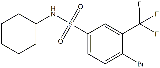 4-BroMo-N-cyclohexyl-3-(trifluoroMethyl)benzenesulfonaMide 구조식 이미지