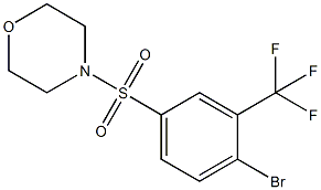 4-(4-BroMo-3-(trifluoroMethyl)phenylsulfonyl)Morpholine 구조식 이미지
