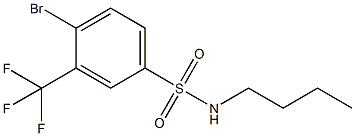 4-BroMo-N-butyl-3-(trifluoroMethyl)benzenesulfonaMide 구조식 이미지